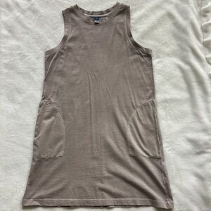 Old Navy Taupe Midi Dress